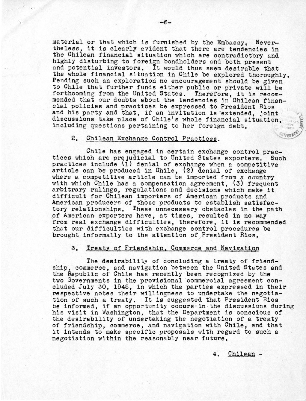 Memorandum from Secretary of State James Byrnes to President Harry S. Truman