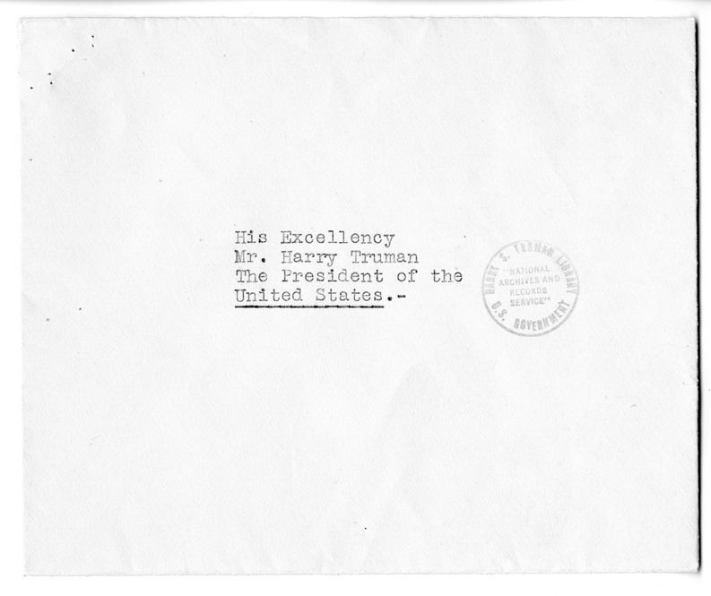 Correspondence Between President Harry S. Truman and Ambassador Claude Bowers, with Attachments
