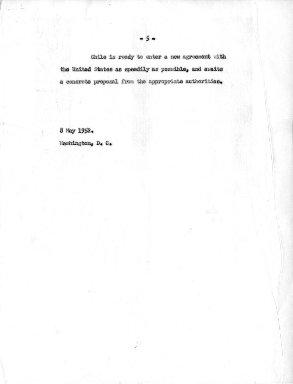 Correspondence Between Ambassador Claude Bowers and President Harry S. Truman, with Attachments and Related Material