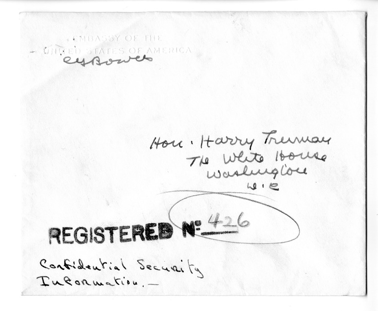 Correspondence Between Ambassador Claude Bowers and President Harry S. Truman