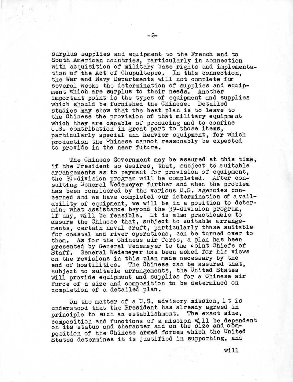 Memorandum from Acting Secretary of State Dean Acheson to President Harry S. Truman, with Related Material