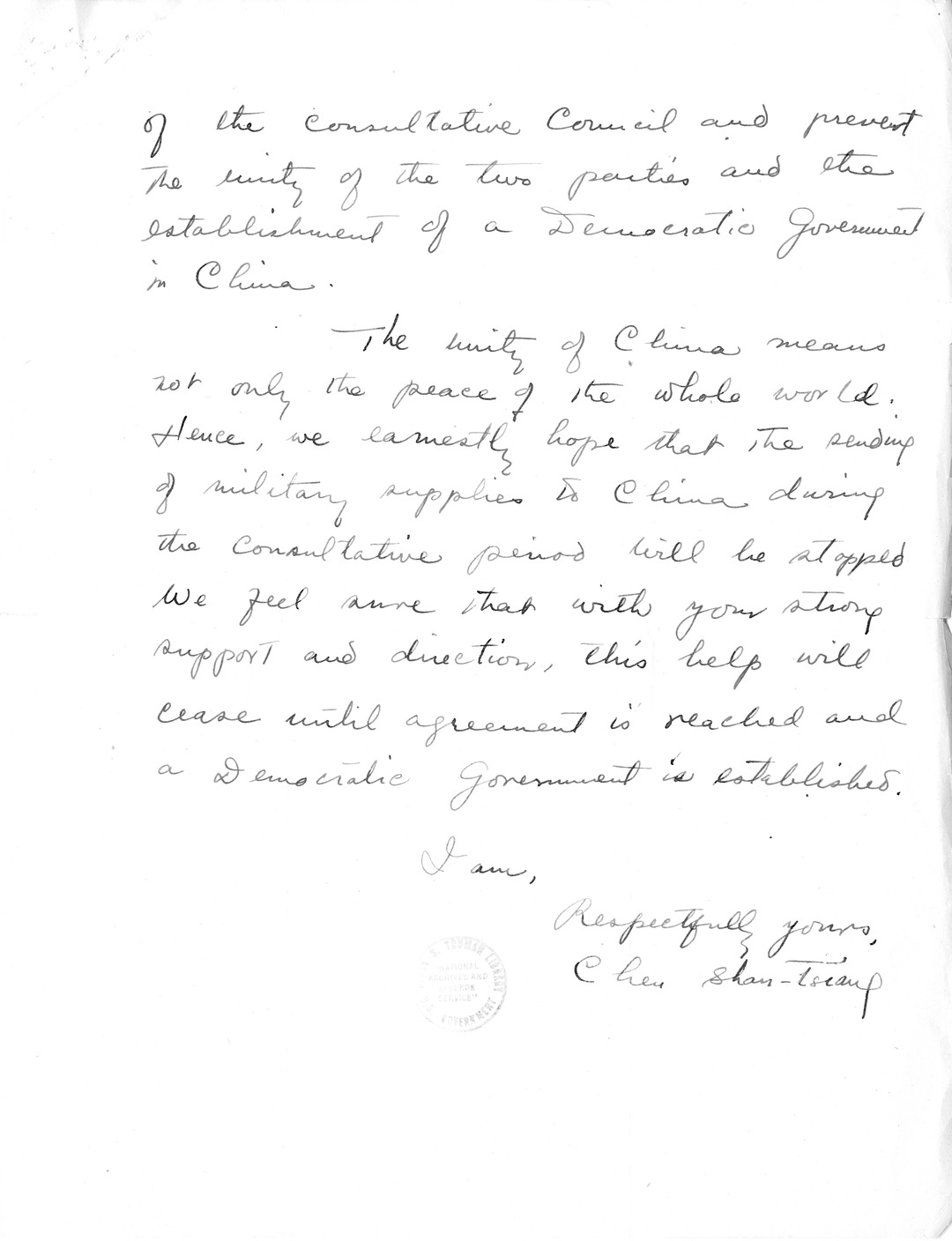 Memorandum from President Harry S. Truman to Secretary of Commerce Wallace with Attachments