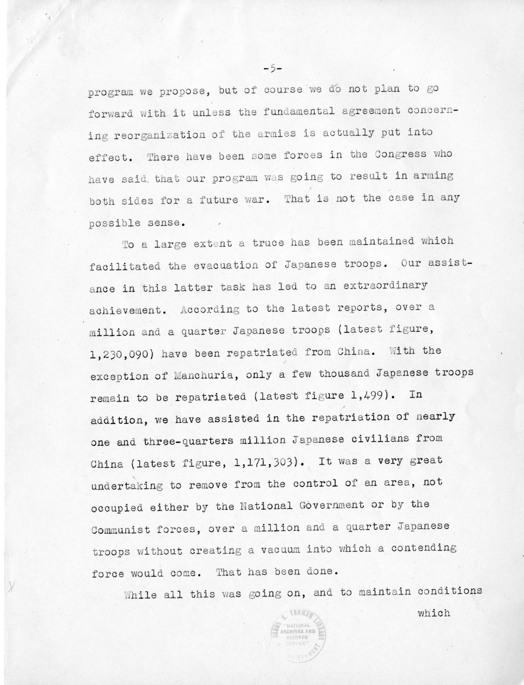 Memorandum, Background on Situation in China