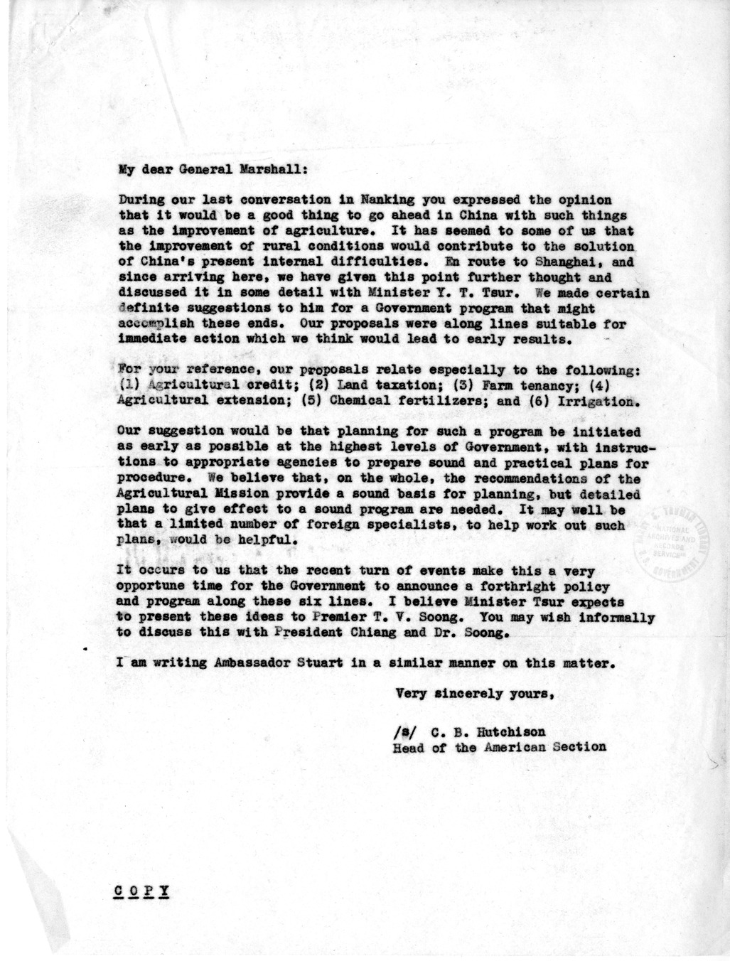 Memorandum from Edwin A. Locke to President Harry S. Truman, With Attachment