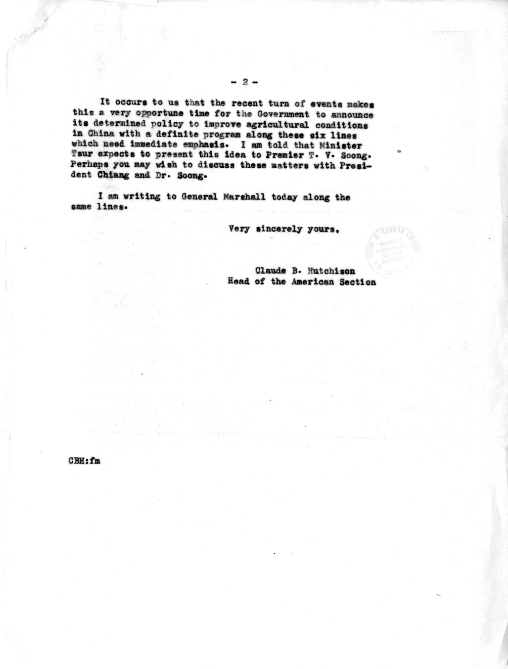 Memorandum from Edwin A. Locke to President Harry S. Truman, With Attachment
