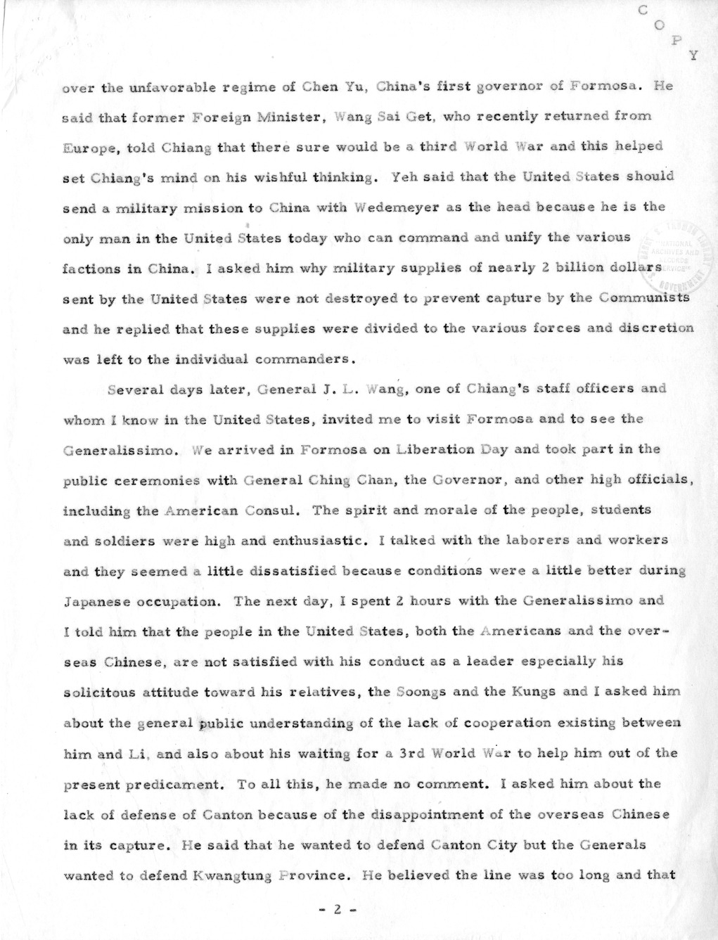 Memorandum from President Harry S. Truman to Secretary of State Dean Acheson, with Attachment