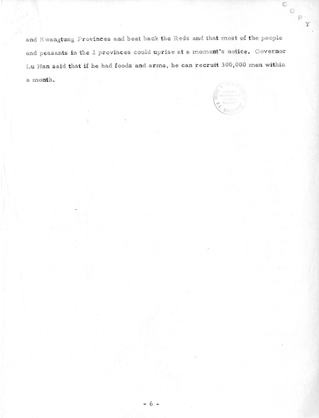 Memorandum from President Harry S. Truman to Secretary of State Dean Acheson, with Attachment