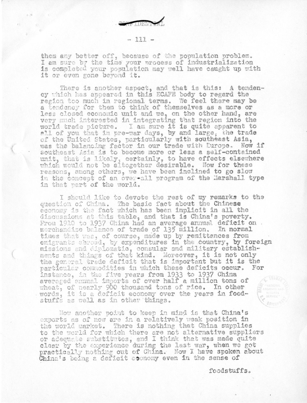 Record of Round-Table Discussion by Twenty-Five Far East Experts with the Department of State on "American Policy Toward China" [Part 2]