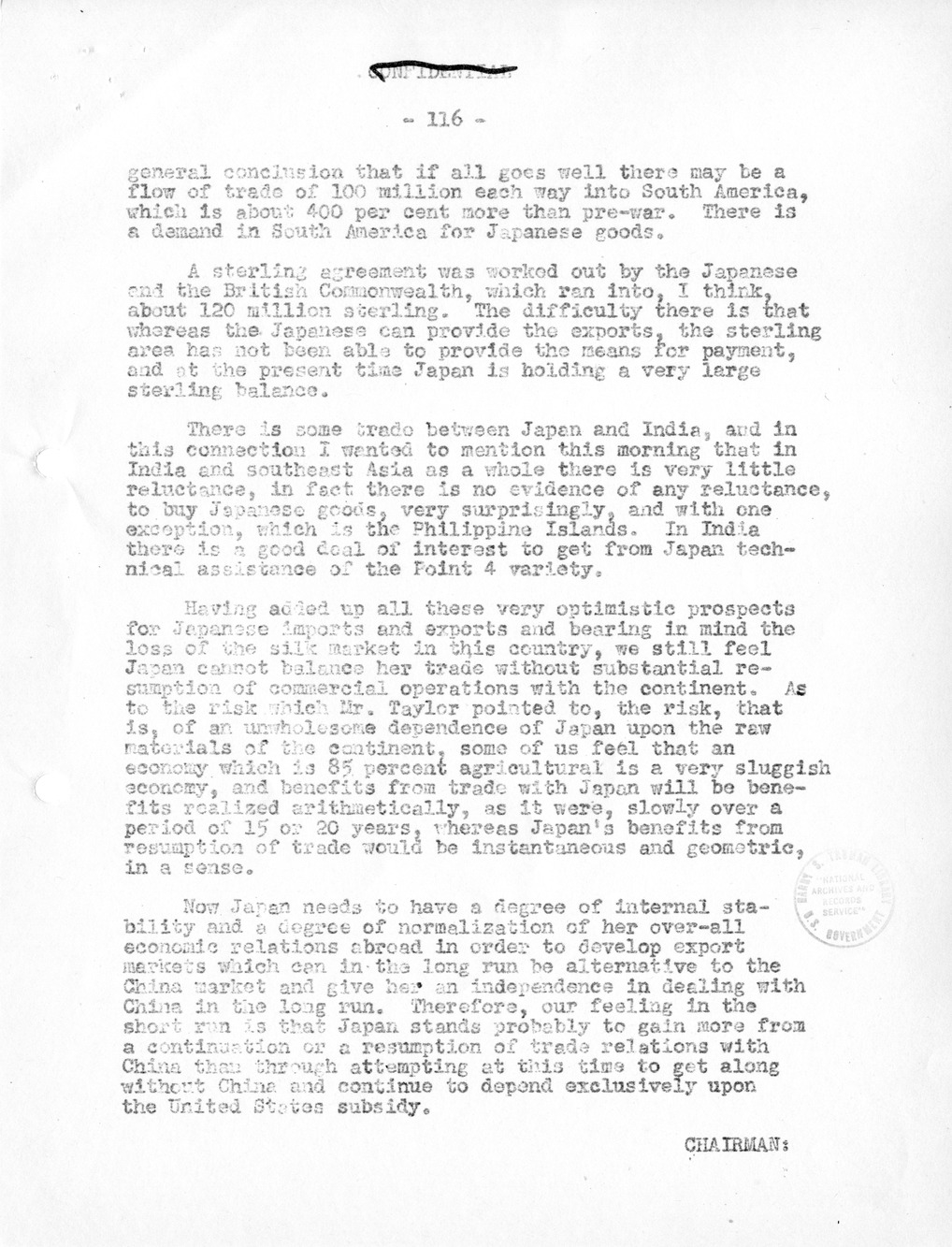 Record of Round-Table Discussion by Twenty-Five Far East Experts with the Department of State on "American Policy Toward China" [Part 2]