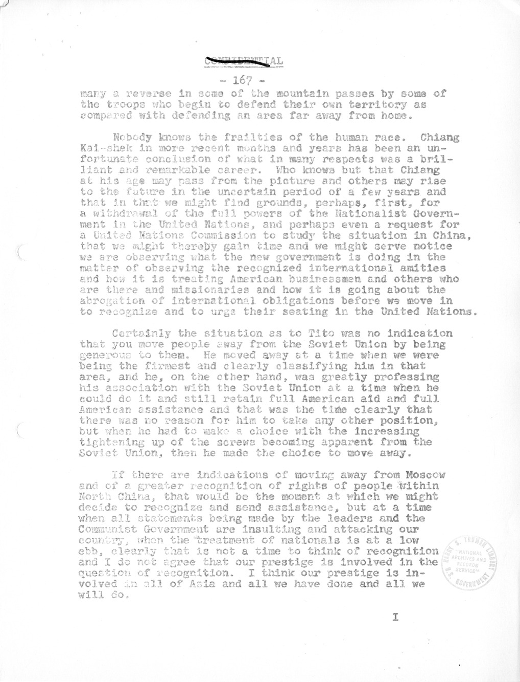 Record of Round-Table Discussion by Twenty-Five Far East Experts with the Department of State on "American Policy Toward China" [Part 2]