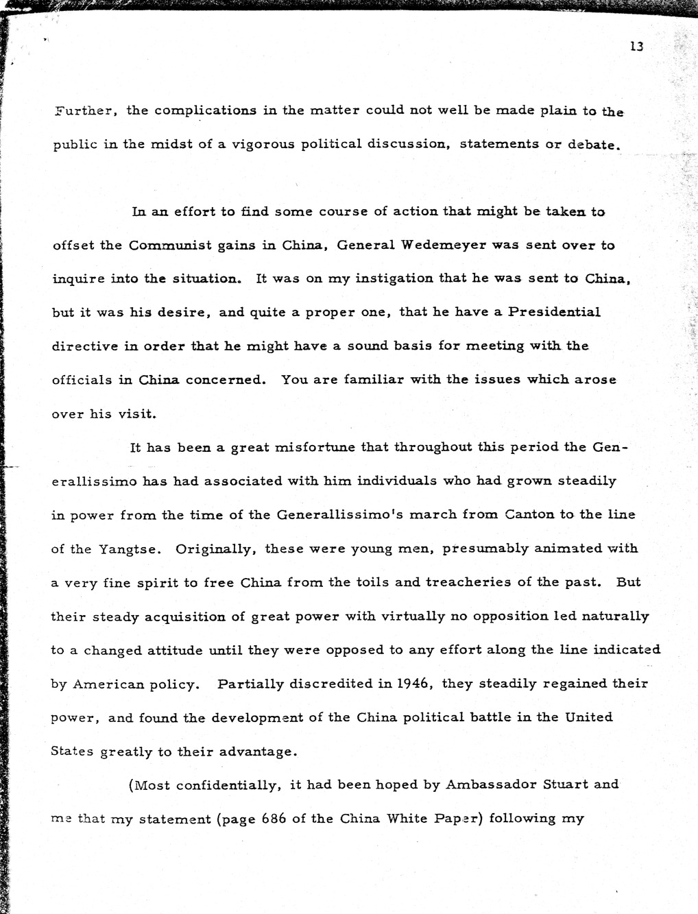Record of Round-Table Discussion by Twenty-Five Far East Experts with the Department of State on "American Policy Toward China" [Part 2]
