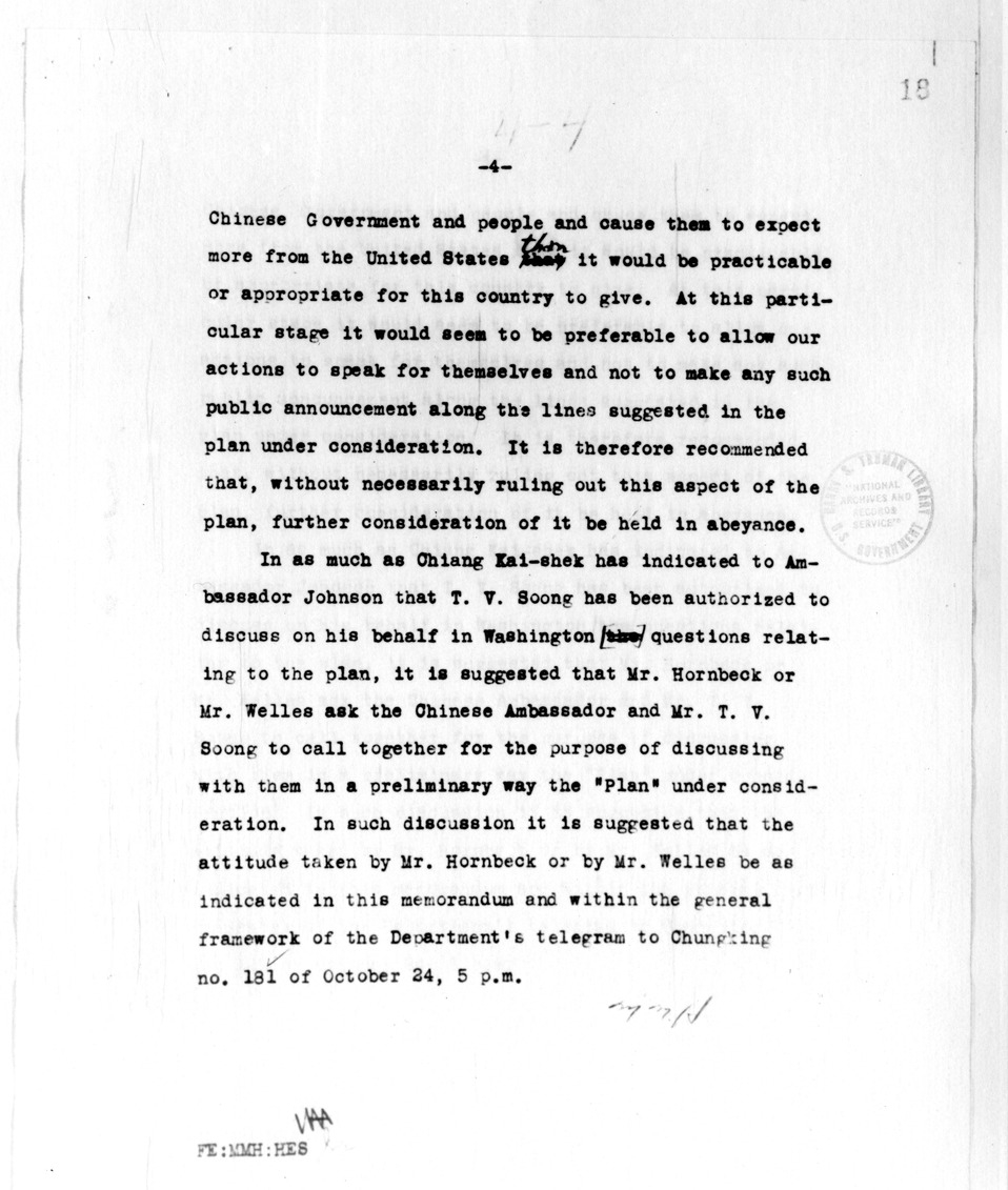 Memorandum from the Department of State - Division of Far Eastern Affairs