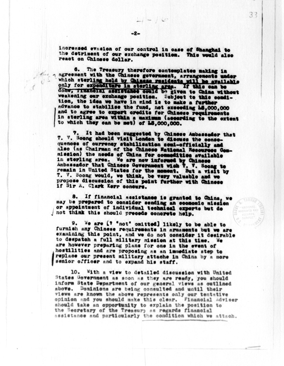 Memorandum from Lothian to S. K. Hornbeck, with Attached Telegram from the Foreign Office