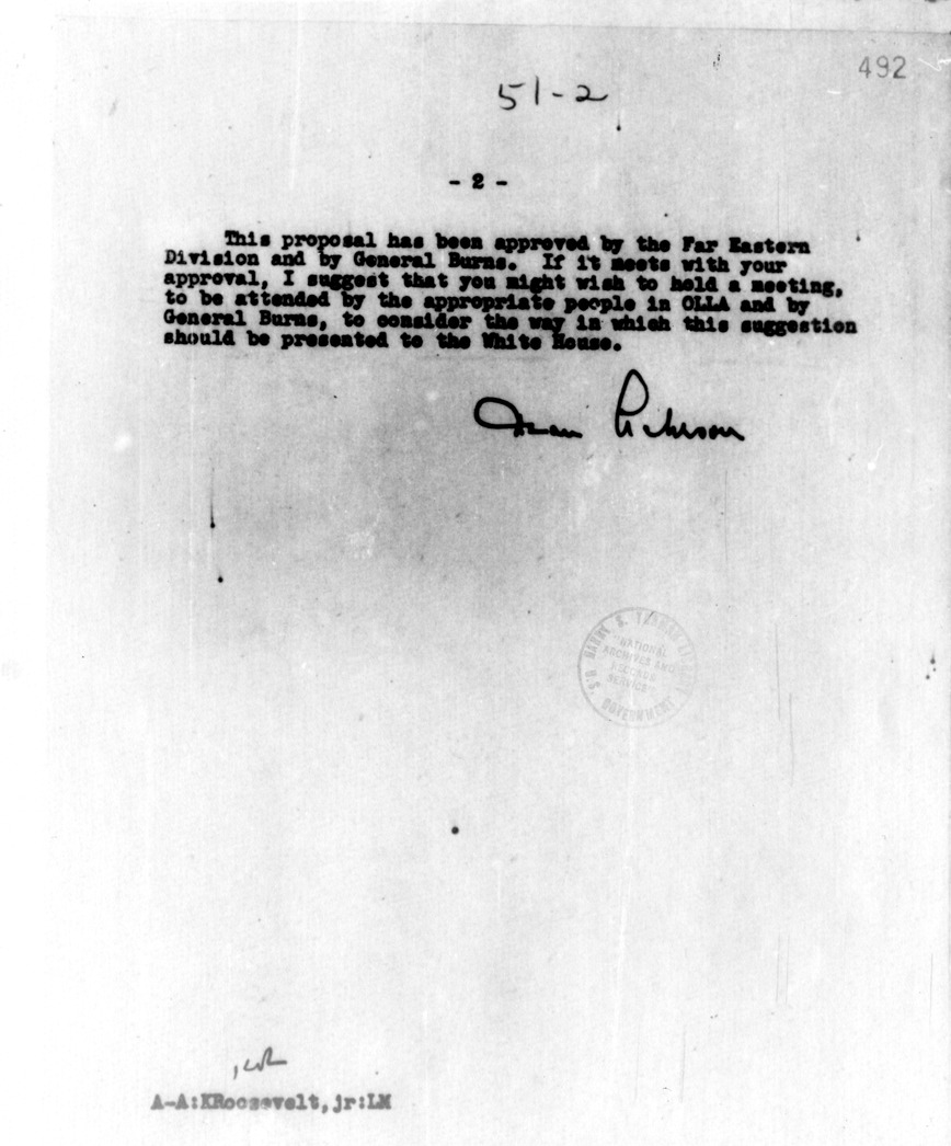 Memorandum from Dean Acheson to Edward Stettinius