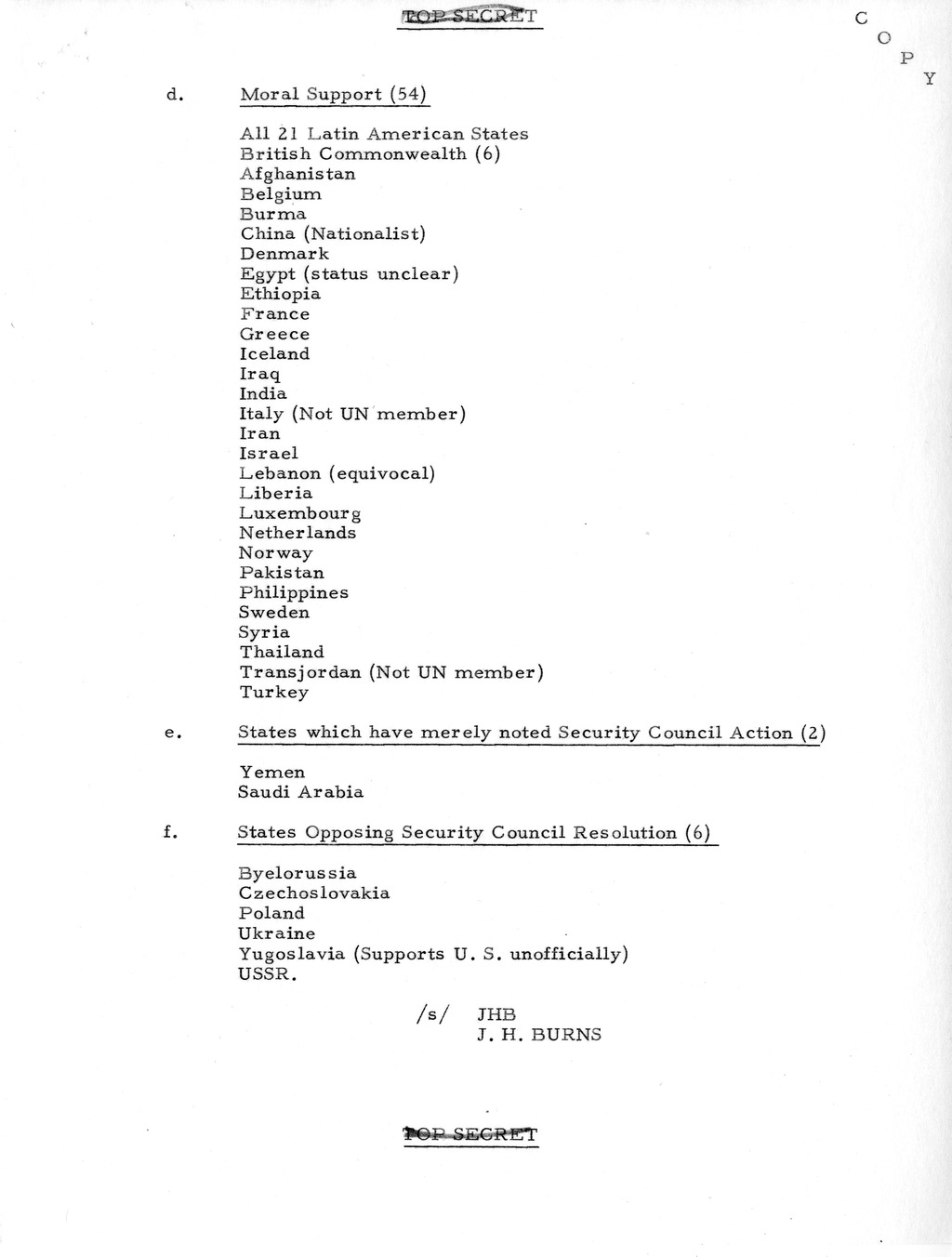 Memorandum from President Harry S. Truman to Secretary of Defense Louis Johnson, with Attachments