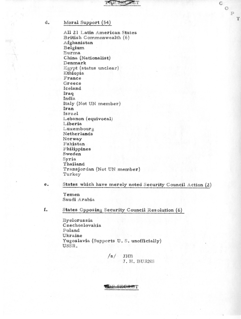 Memorandum from President Harry S. Truman to Secretary of Defense Louis Johnson, with Attachments