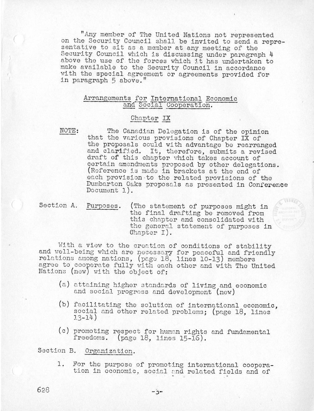 Report, Comments and Proposed Amendments Concerning the Dumbarton Oaks Proposals, Submitted by the Delegations to the United Nations Conference on International Organization
