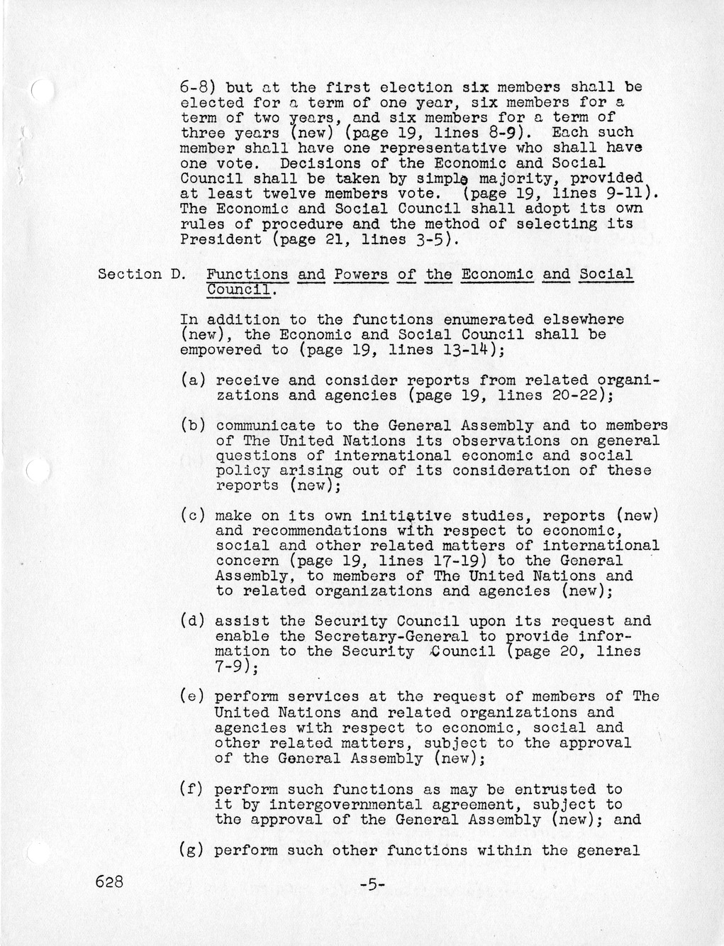 Report, Comments and Proposed Amendments Concerning the Dumbarton Oaks Proposals, Submitted by the Delegations to the United Nations Conference on International Organization