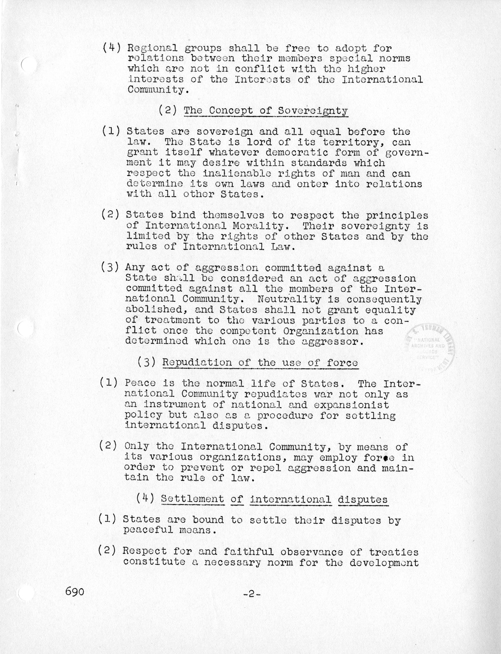Report, Comments and Proposed Amendments Concerning the Dumbarton Oaks Proposals, Submitted by the Delegations to the United Nations Conference on International Organization
