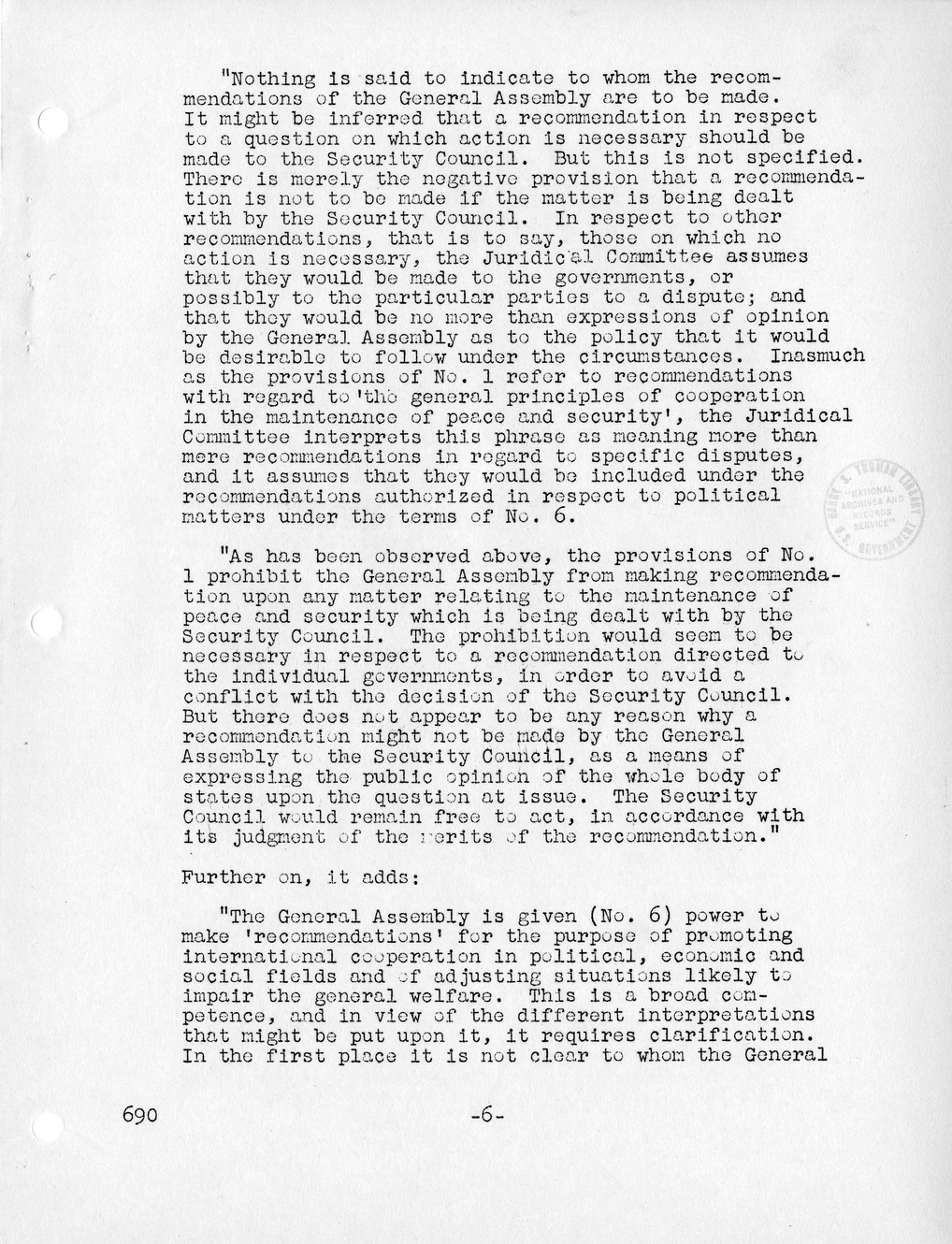 Report, Comments and Proposed Amendments Concerning the Dumbarton Oaks Proposals, Submitted by the Delegations to the United Nations Conference on International Organization