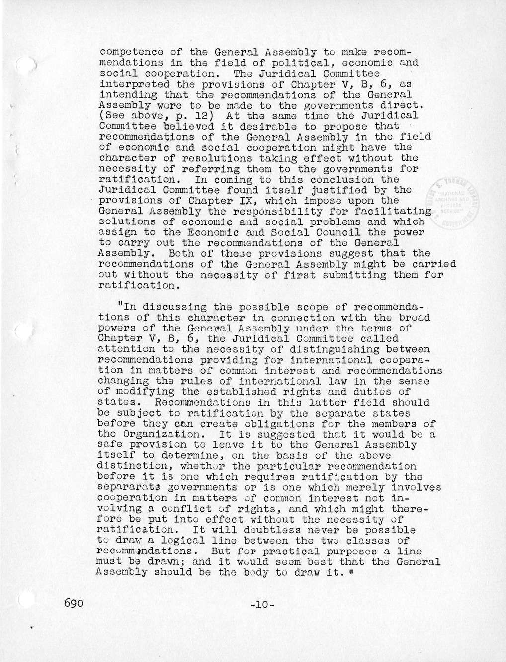 Report, Comments and Proposed Amendments Concerning the Dumbarton Oaks Proposals, Submitted by the Delegations to the United Nations Conference on International Organization