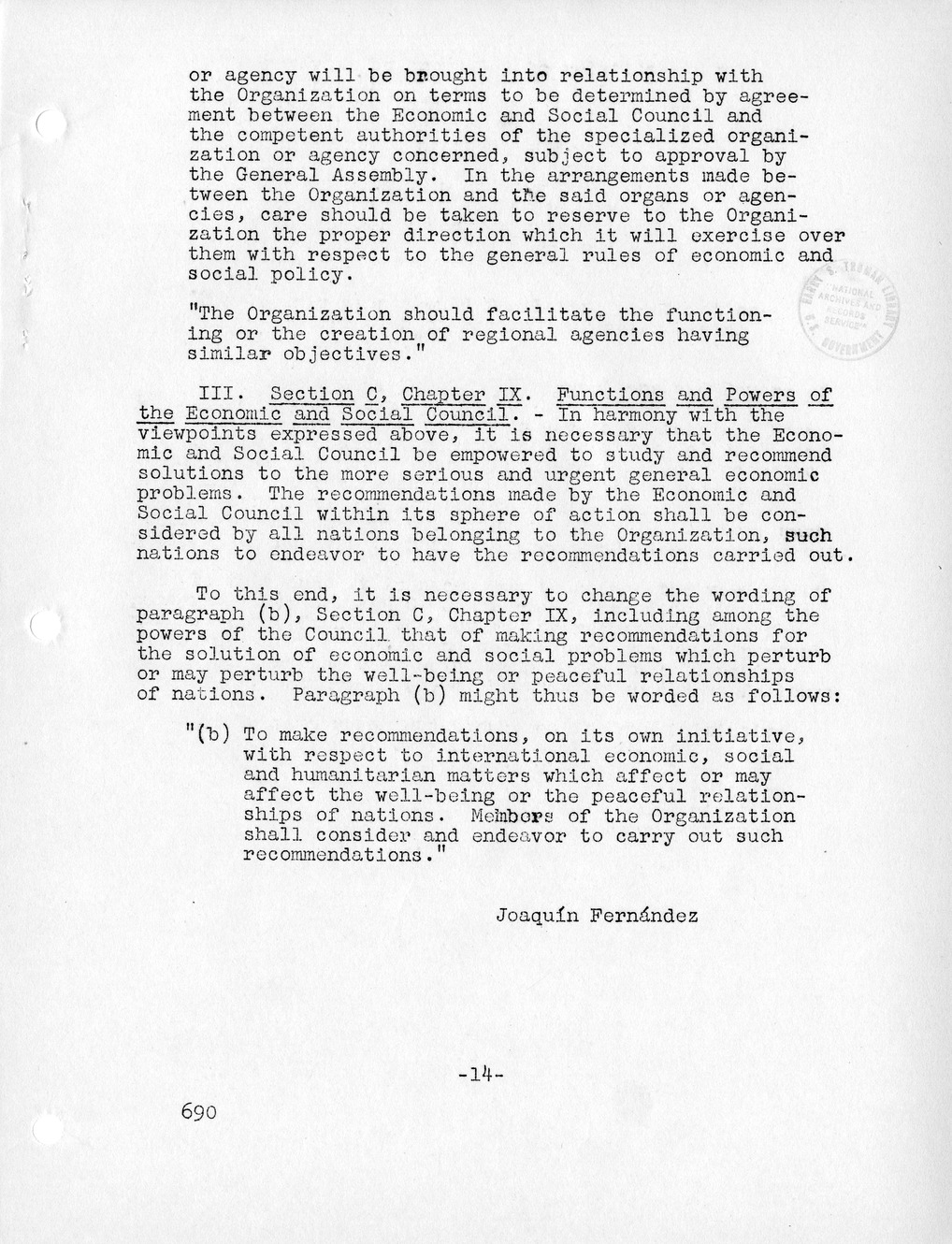 Report, Comments and Proposed Amendments Concerning the Dumbarton Oaks Proposals, Submitted by the Delegations to the United Nations Conference on International Organization