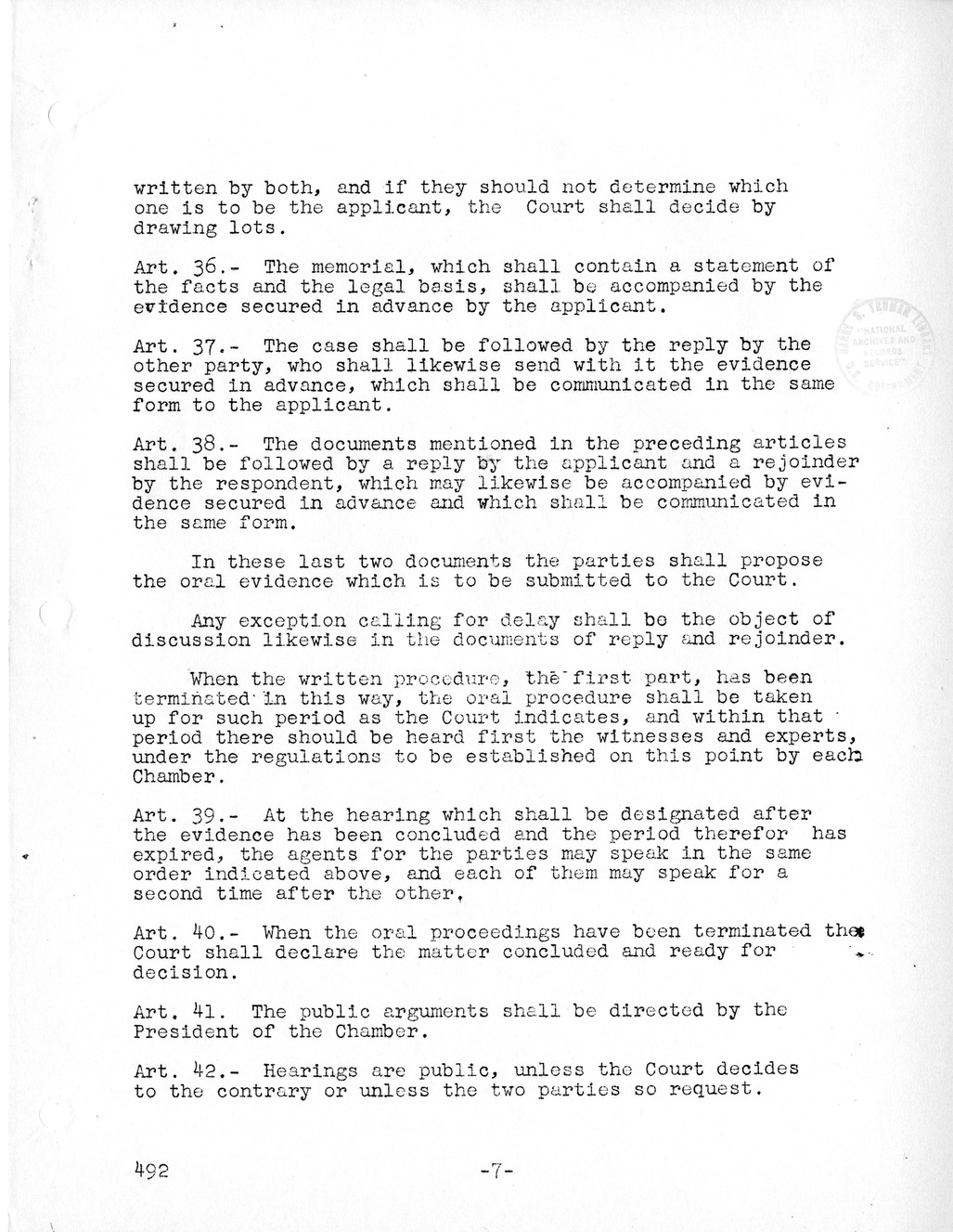 Report, Comments and Proposed Amendments Concerning the Dumbarton Oaks Proposals, Submitted by the Delegations to the United Nations Conference on International Organization