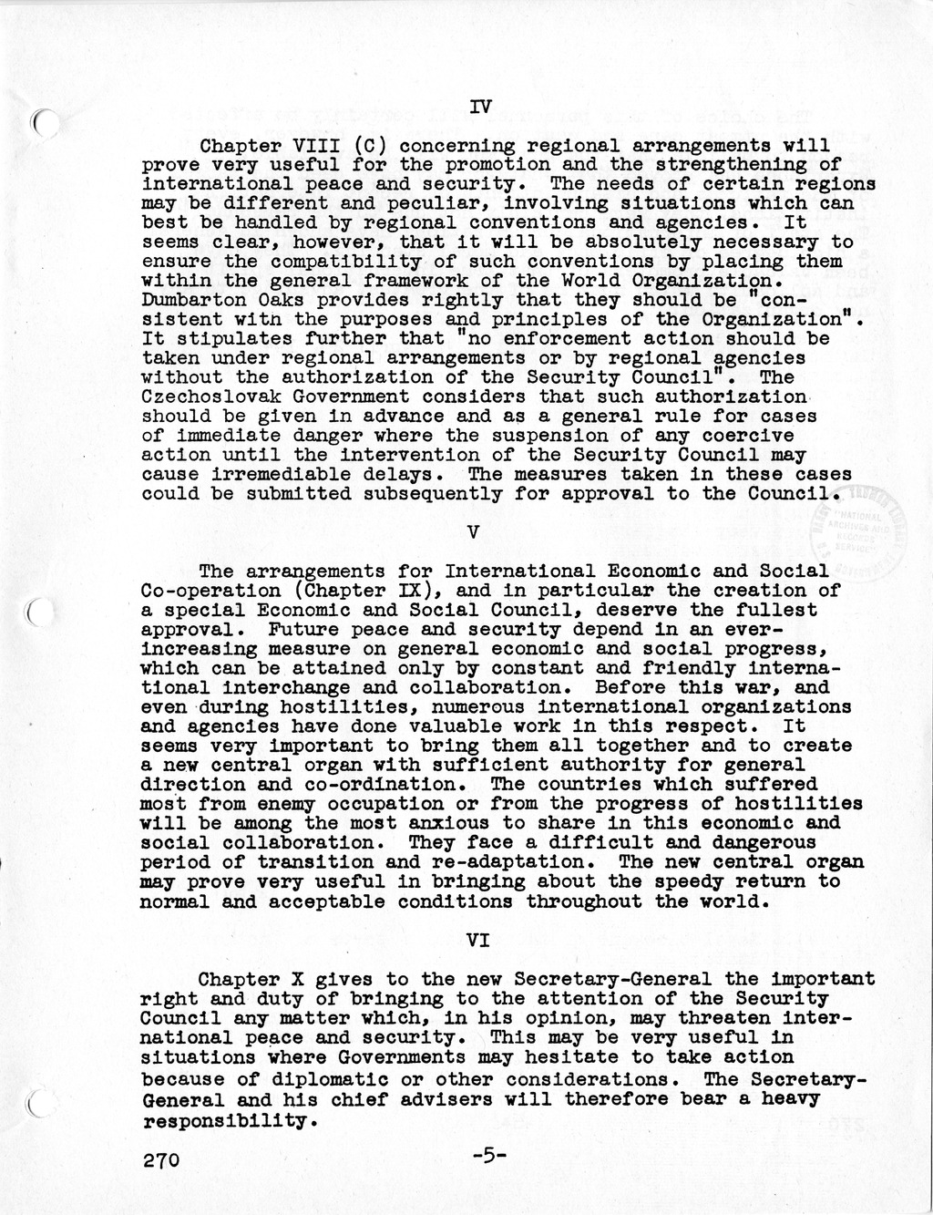 Report, Comments and Proposed Amendments Concerning the Dumbarton Oaks Proposals, Submitted by the Delegations to the United Nations Conference on International Organization