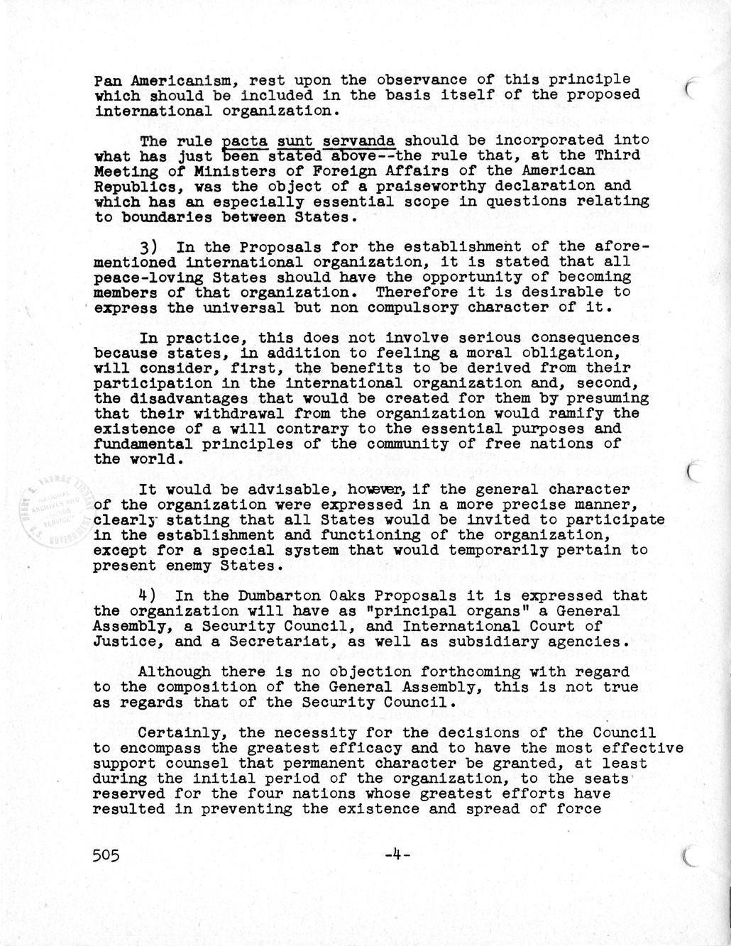Report, Comments and Proposed Amendments Concerning the Dumbarton Oaks Proposals, Submitted by the Delegations to the United Nations Conference on International Organization
