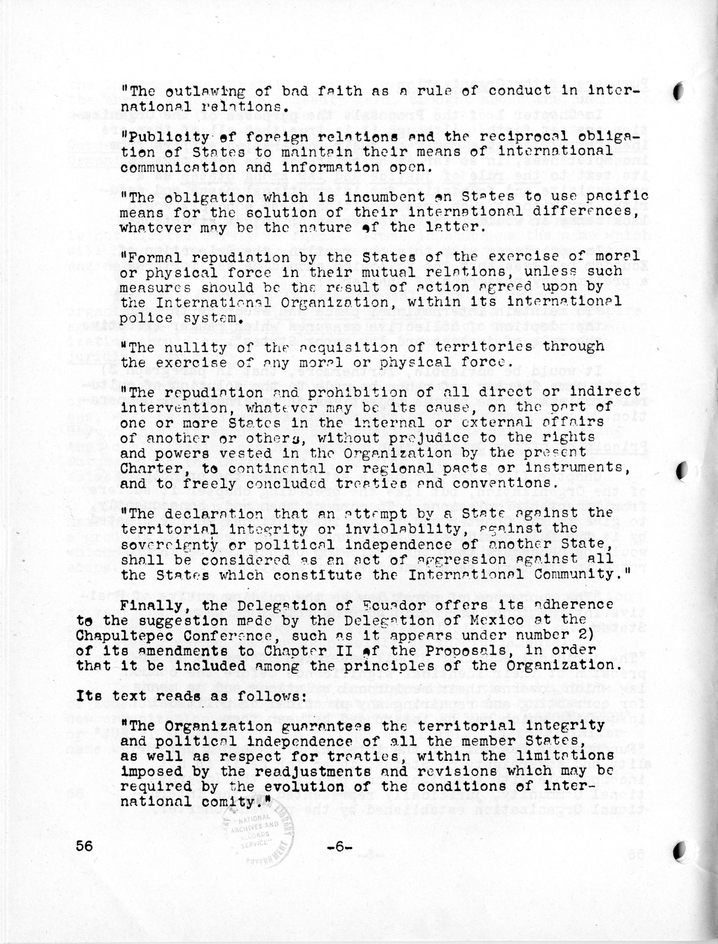Report, Comments and Proposed Amendments Concerning the Dumbarton Oaks Proposals, Submitted by the Delegations to the United Nations Conference on International Organization