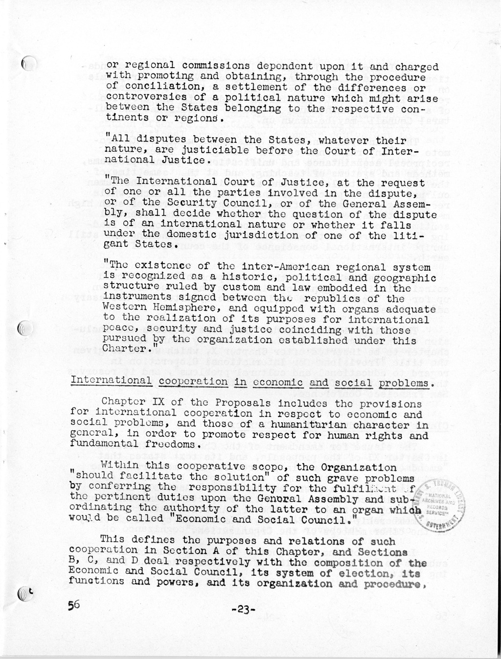 Report, Comments and Proposed Amendments Concerning the Dumbarton Oaks Proposals, Submitted by the Delegations to the United Nations Conference on International Organization