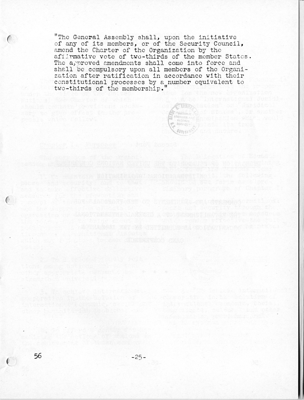 Report, Comments and Proposed Amendments Concerning the Dumbarton Oaks Proposals, Submitted by the Delegations to the United Nations Conference on International Organization