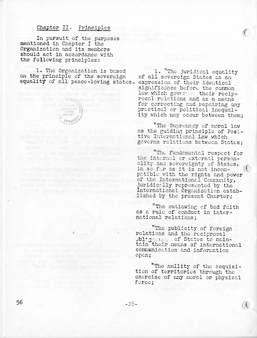 Report, Comments and Proposed Amendments Concerning the Dumbarton Oaks Proposals, Submitted by the Delegations to the United Nations Conference on International Organization