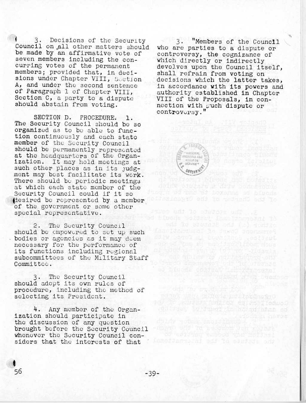 Report, Comments and Proposed Amendments Concerning the Dumbarton Oaks Proposals, Submitted by the Delegations to the United Nations Conference on International Organization