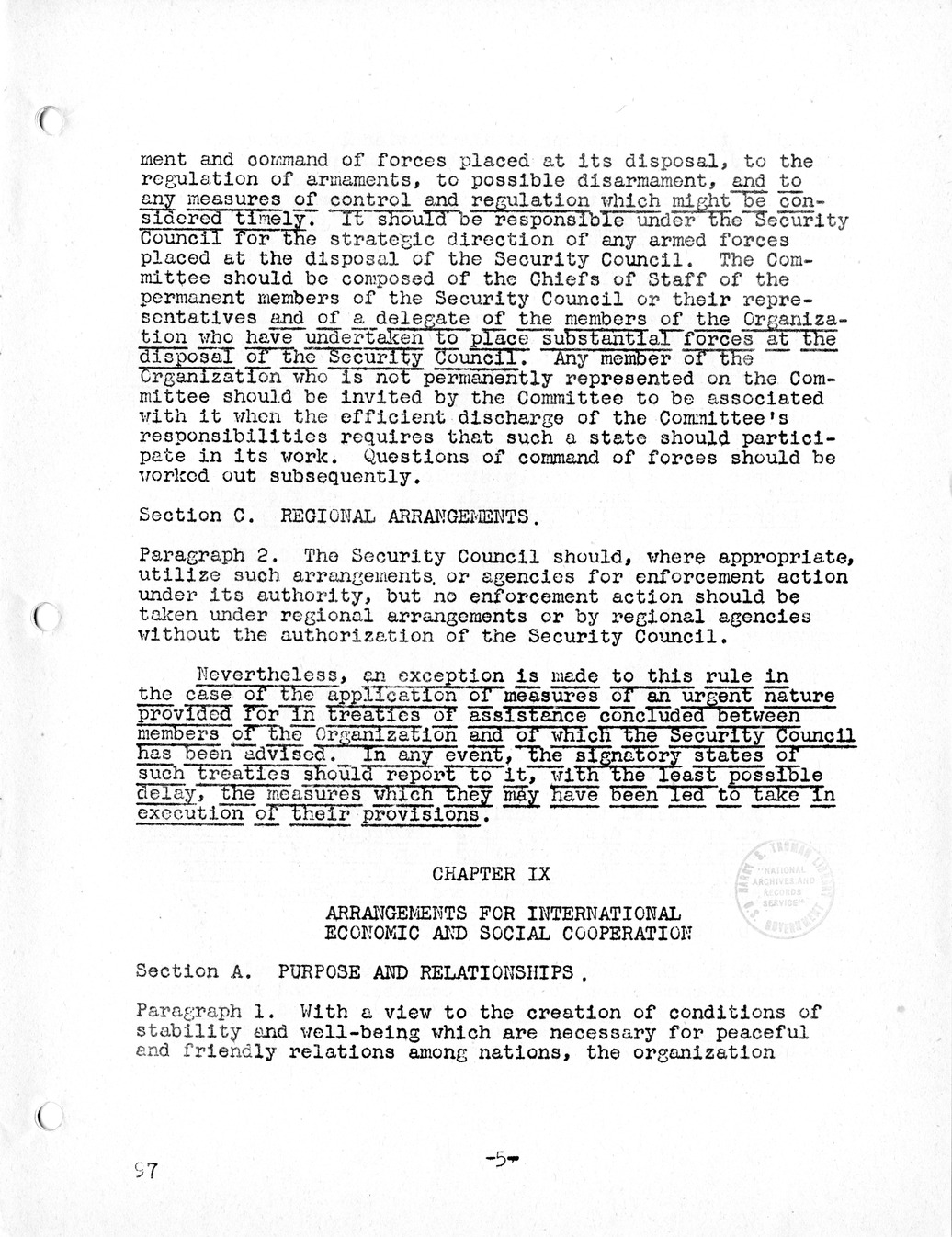 Report, Comments and Proposed Amendments Concerning the Dumbarton Oaks Proposals, Submitted by the Delegations to the United Nations Conference on International Organization