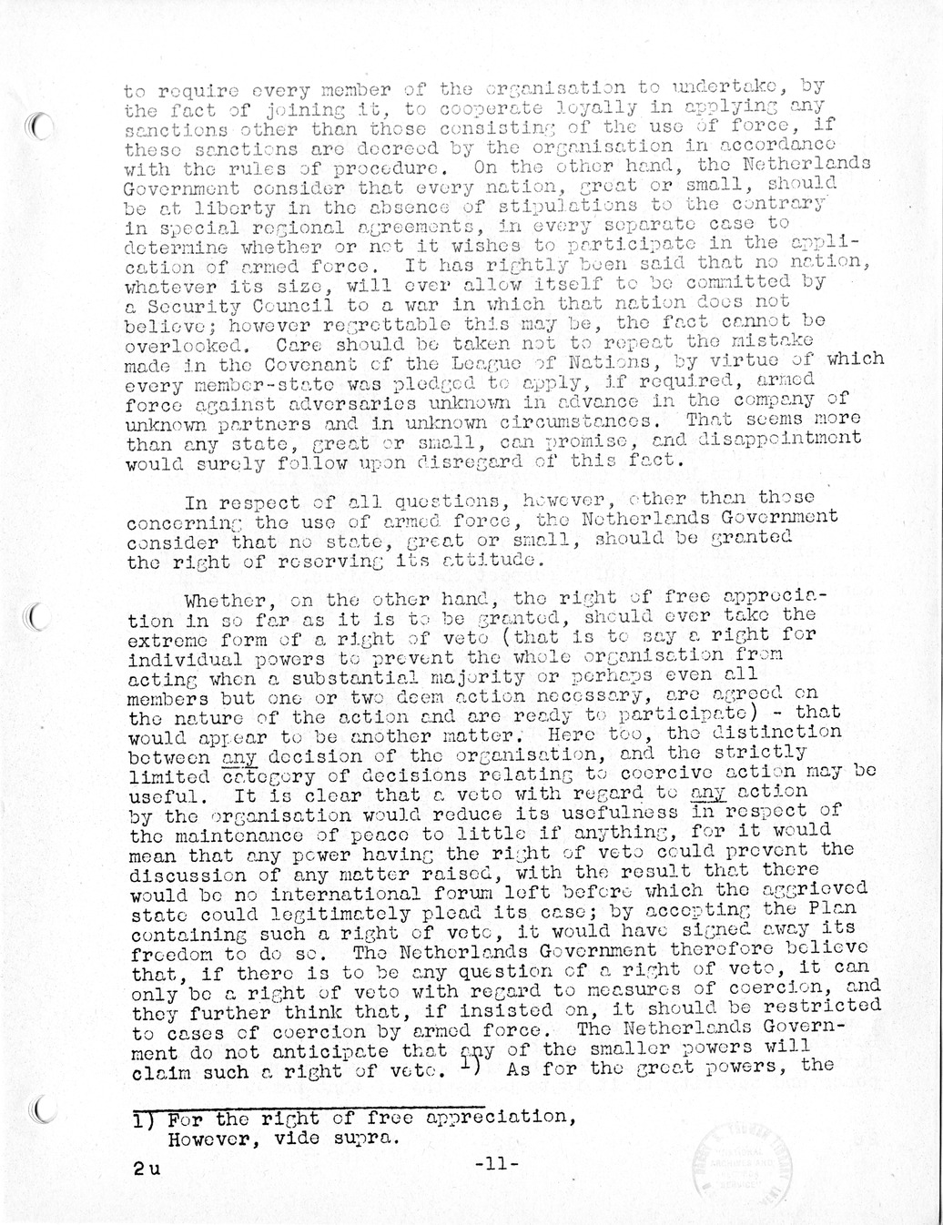 Report, Comments and Proposed Amendments Concerning the Dumbarton Oaks Proposals, Submitted by the Delegations to the United Nations Conference on International Organization