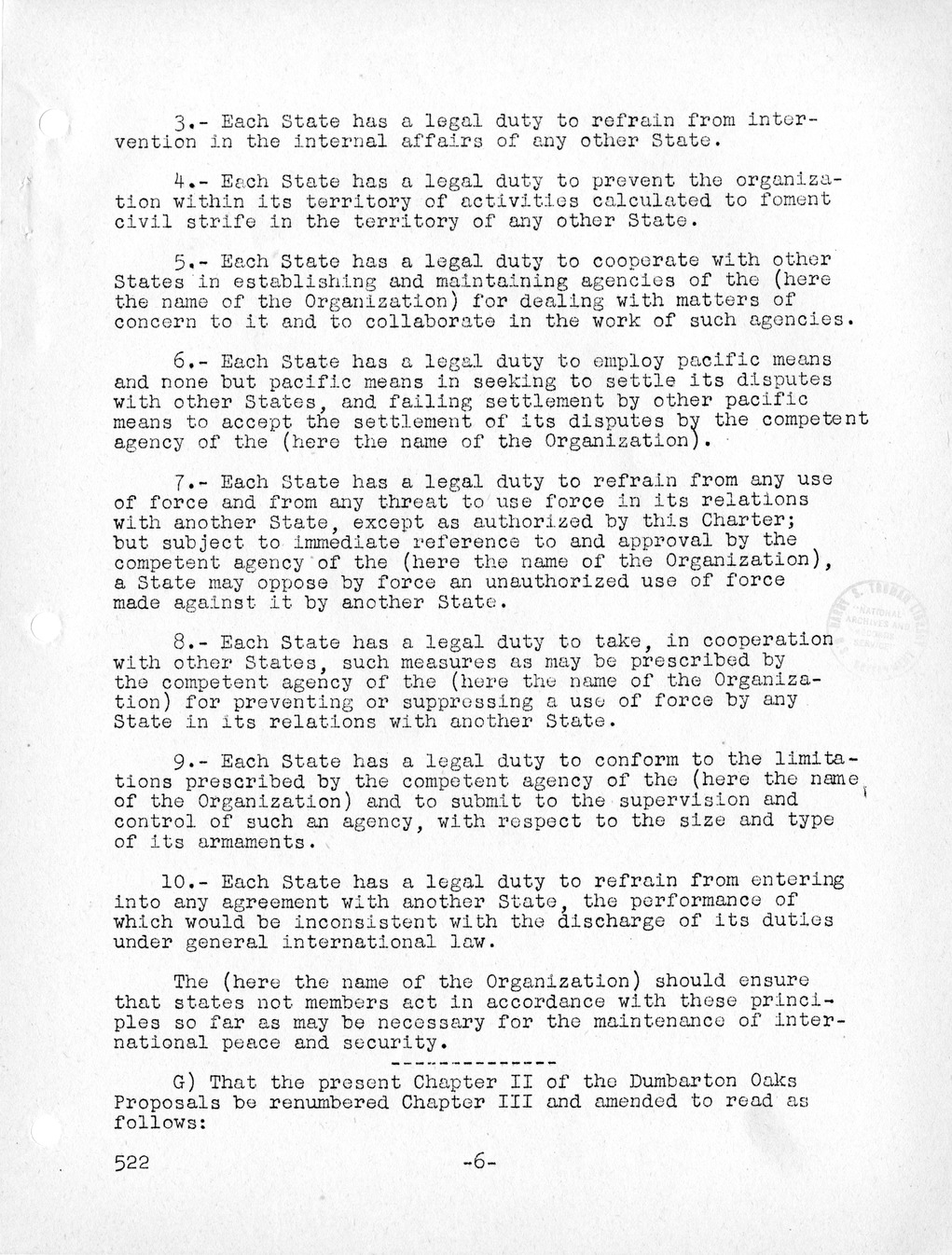 Report, Comments and Proposed Amendments Concerning the Dumbarton Oaks Proposals, Submitted by the Delegations to the United Nations Conference on International Organization