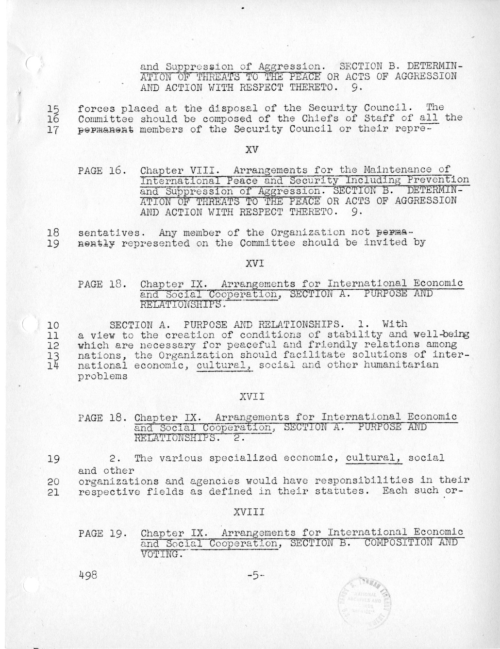 Report, Comments and Proposed Amendments Concerning the Dumbarton Oaks Proposals, Submitted by the Delegations to the United Nations Conference on International Organization