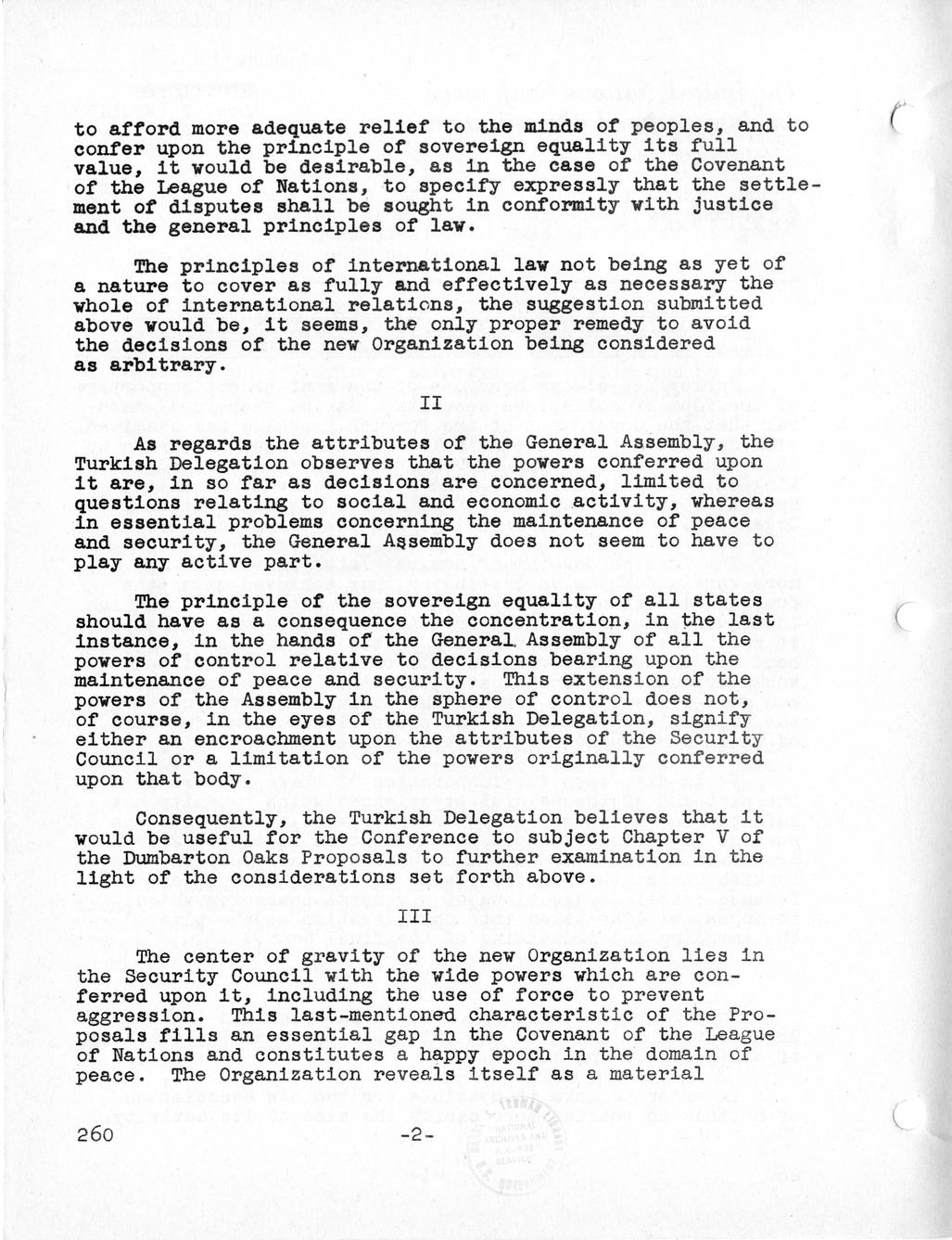 Report, Comments and Proposed Amendments Concerning the Dumbarton Oaks Proposals, Submitted by the Delegations to the United Nations Conference on International Organization
