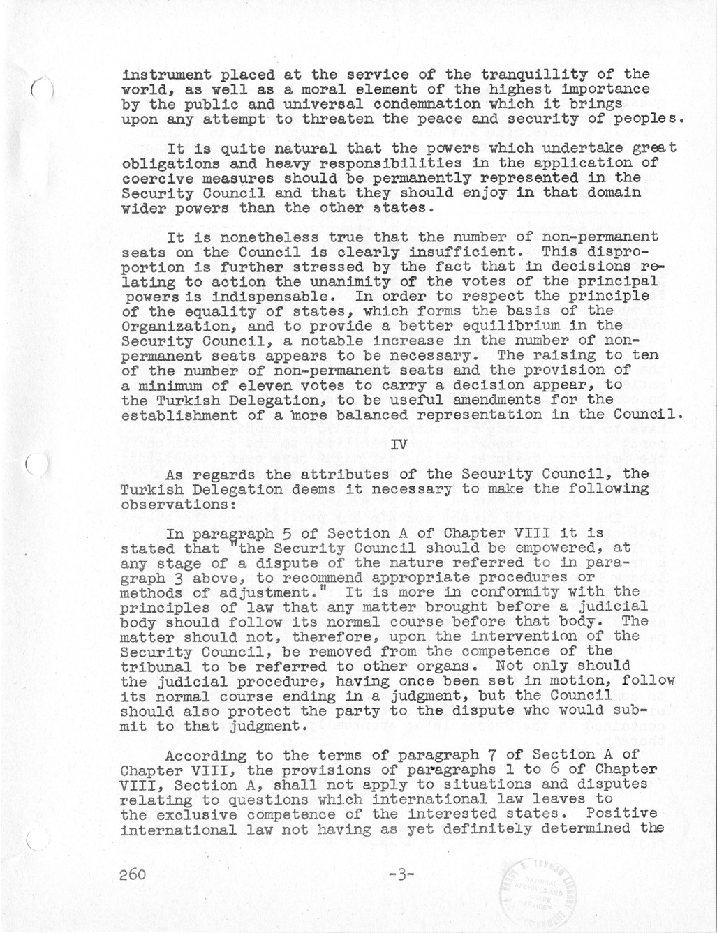 Report, Comments and Proposed Amendments Concerning the Dumbarton Oaks Proposals, Submitted by the Delegations to the United Nations Conference on International Organization