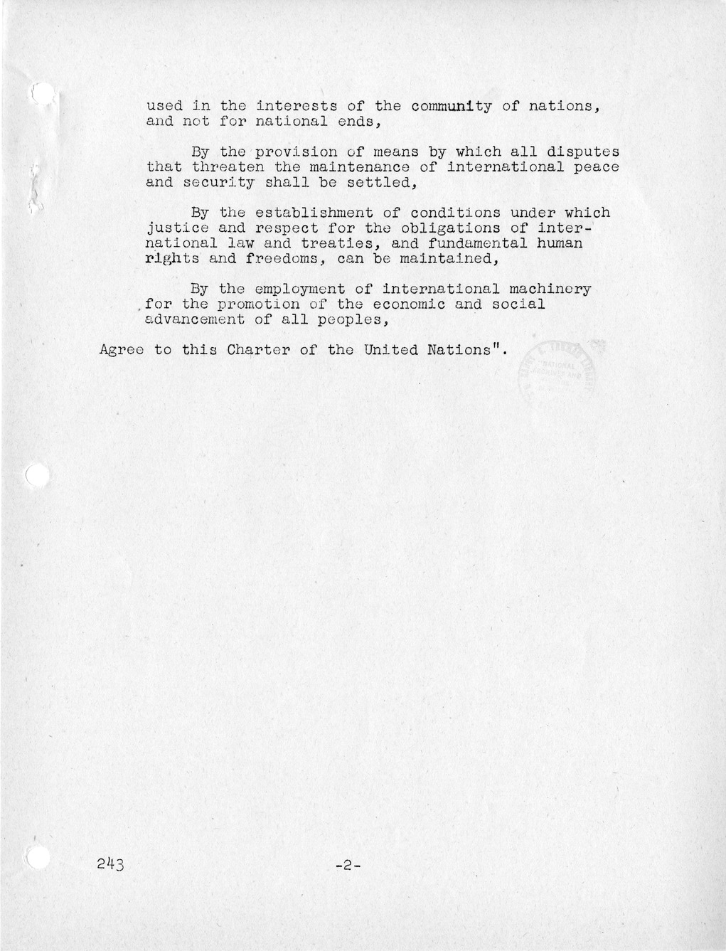 Report, Comments and Proposed Amendments Concerning the Dumbarton Oaks Proposals, Submitted by the Delegations to the United Nations Conference on International Organization