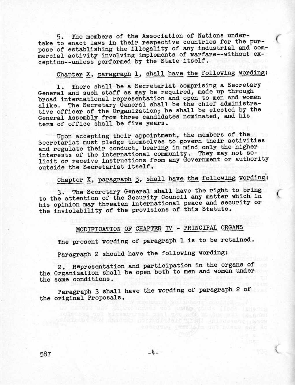 Report, Comments and Proposed Amendments Concerning the Dumbarton Oaks Proposals, Submitted by the Delegations to the United Nations Conference on International Organization