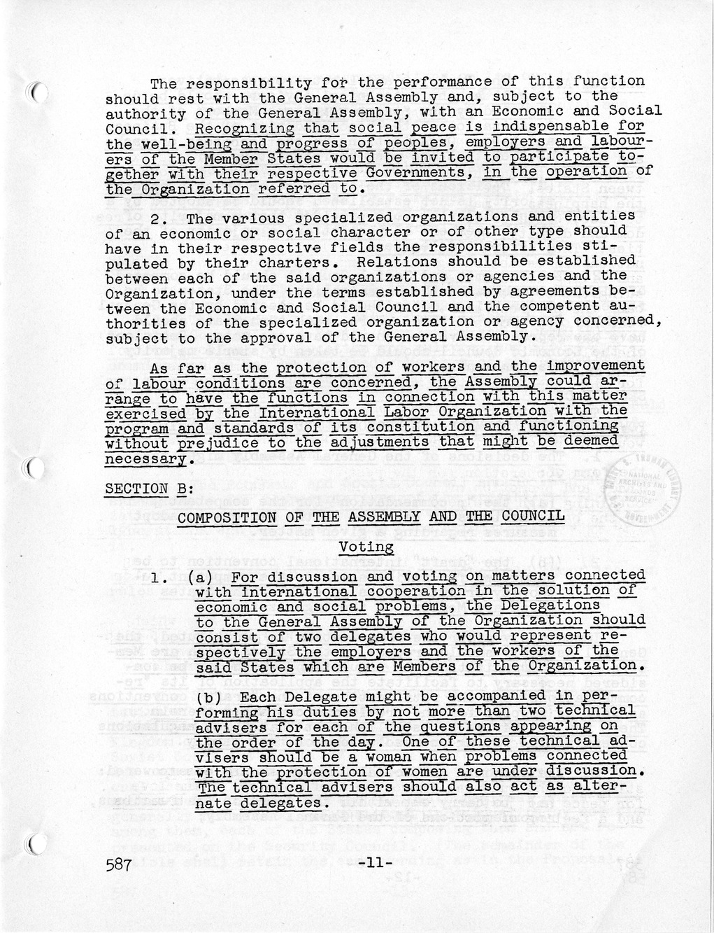 Report, Comments and Proposed Amendments Concerning the Dumbarton Oaks Proposals, Submitted by the Delegations to the United Nations Conference on International Organization