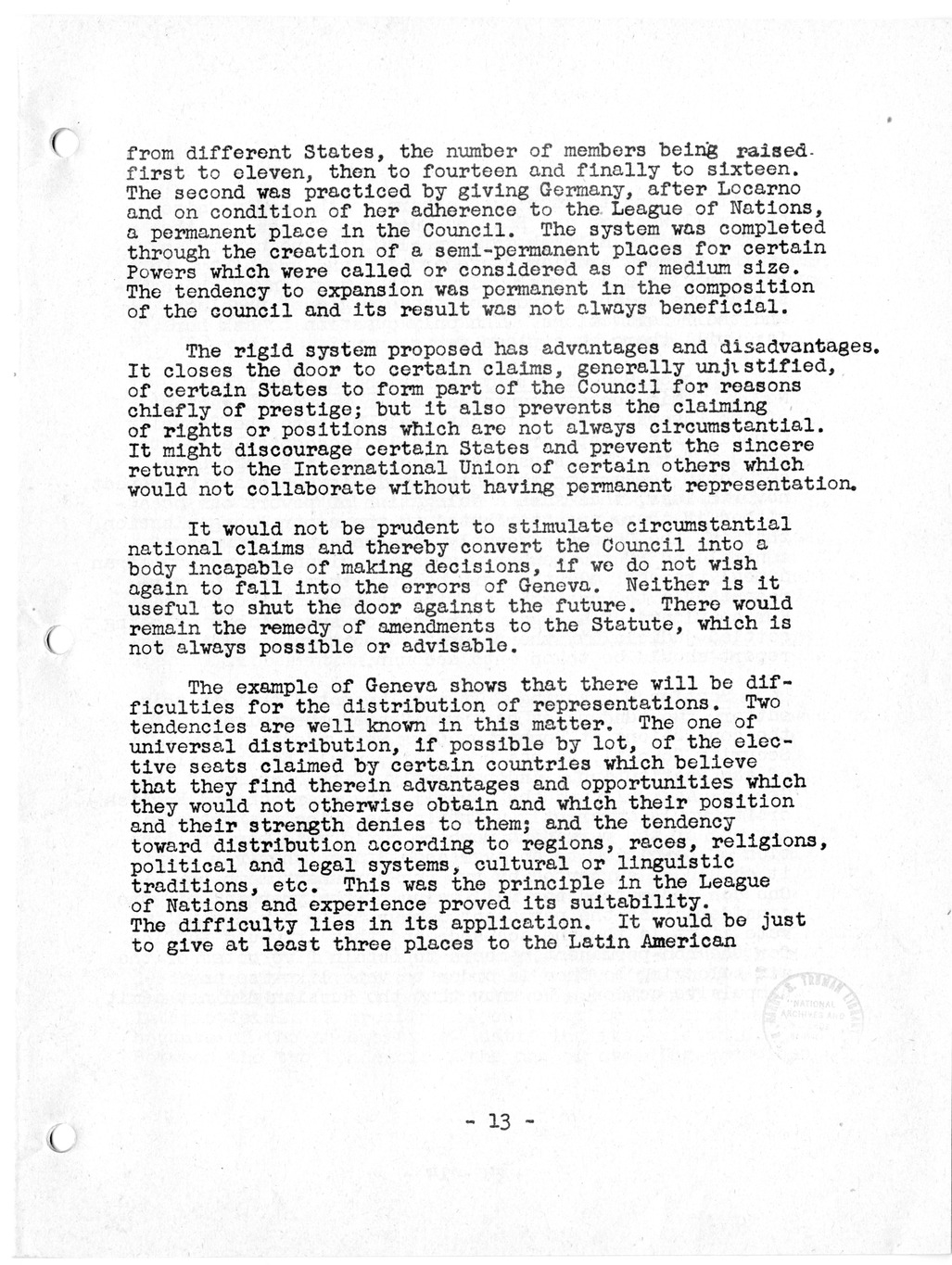 Report, Comments and Proposed Amendments Concerning the Dumbarton Oaks Proposals, Submitted by the Delegations to the United Nations Conference on International Organization