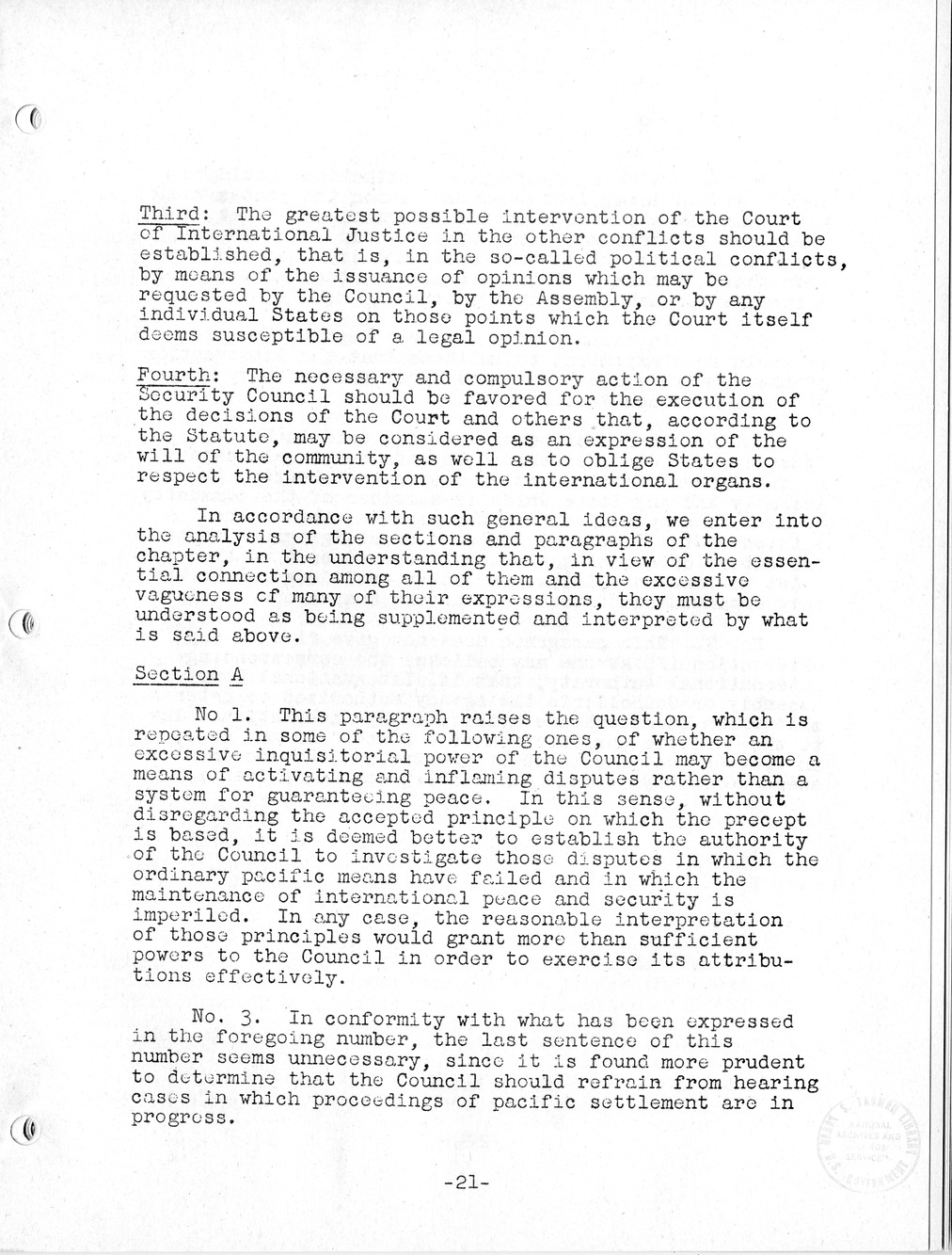 Report, Comments and Proposed Amendments Concerning the Dumbarton Oaks Proposals, Submitted by the Delegations to the United Nations Conference on International Organization