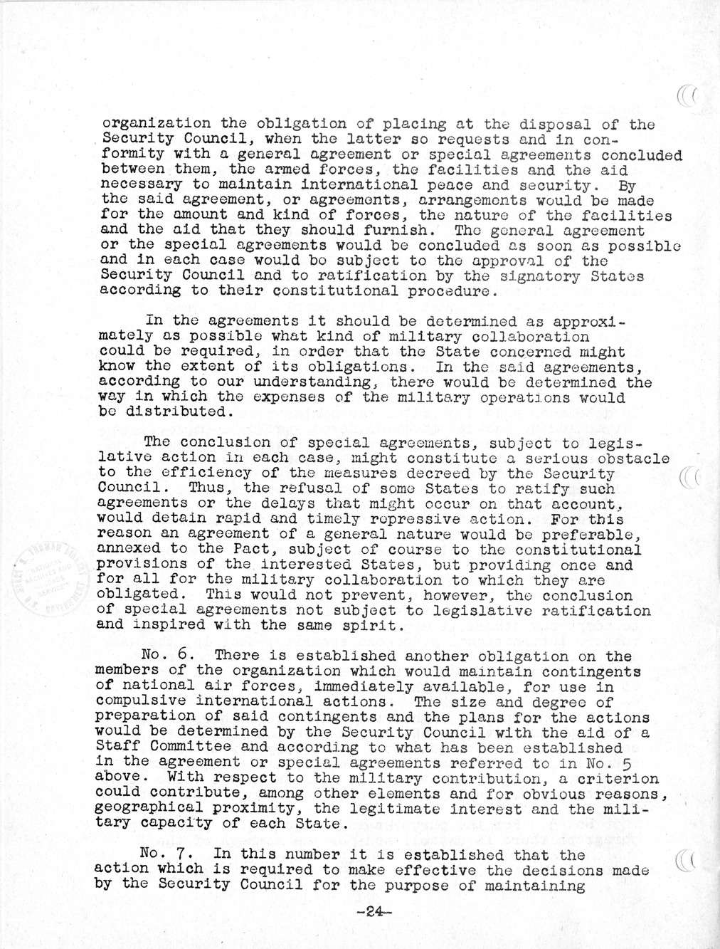 Report, Comments and Proposed Amendments Concerning the Dumbarton Oaks Proposals, Submitted by the Delegations to the United Nations Conference on International Organization