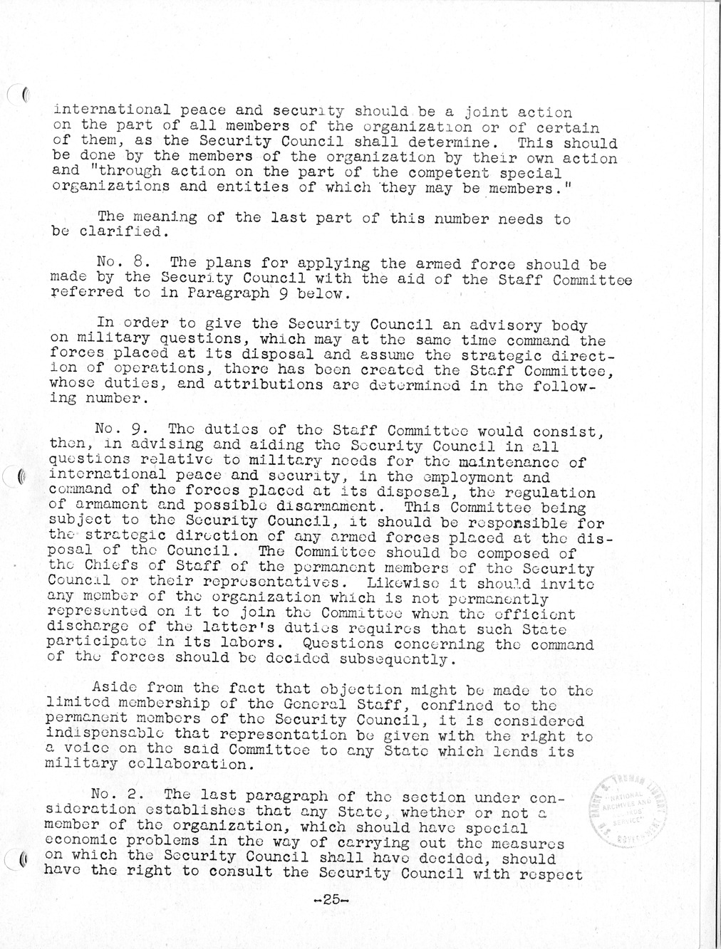 Report, Comments and Proposed Amendments Concerning the Dumbarton Oaks Proposals, Submitted by the Delegations to the United Nations Conference on International Organization