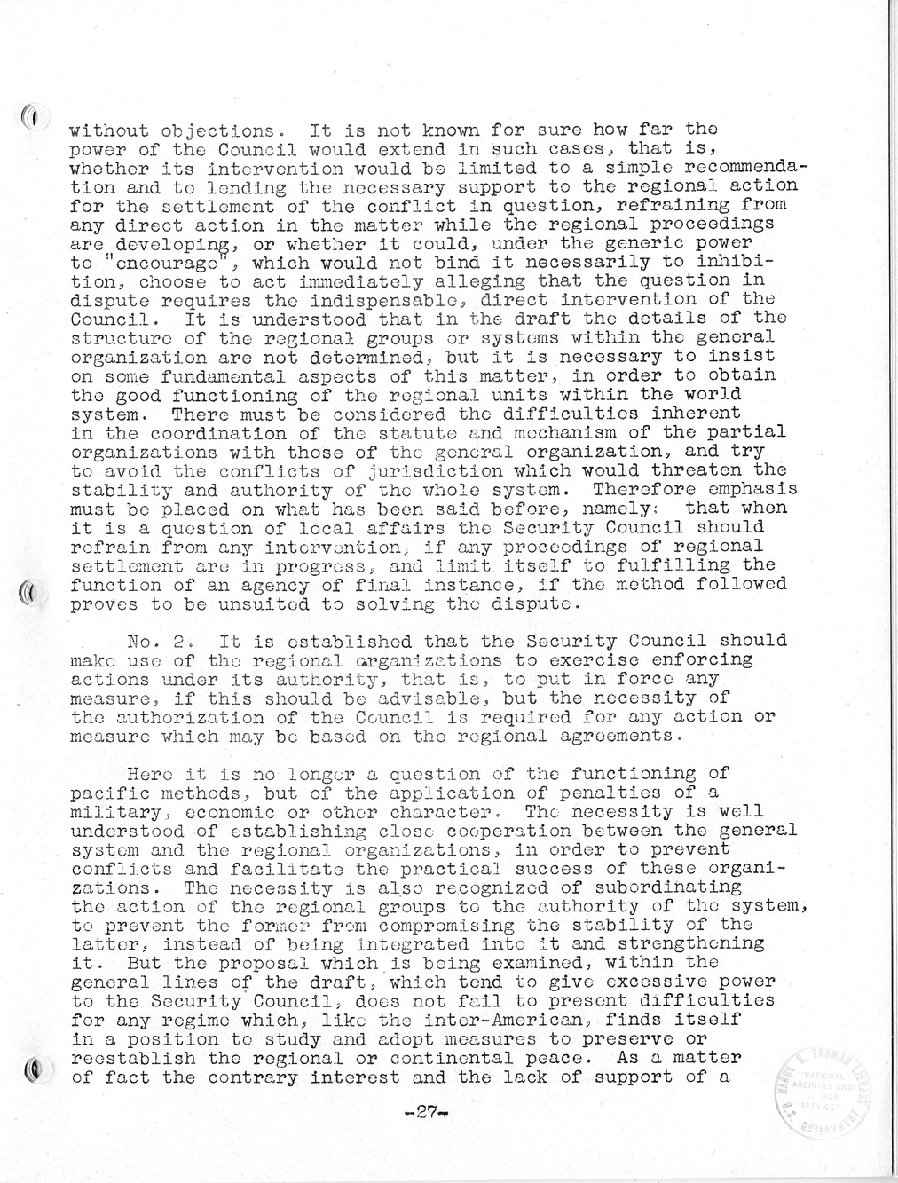 Report, Comments and Proposed Amendments Concerning the Dumbarton Oaks Proposals, Submitted by the Delegations to the United Nations Conference on International Organization