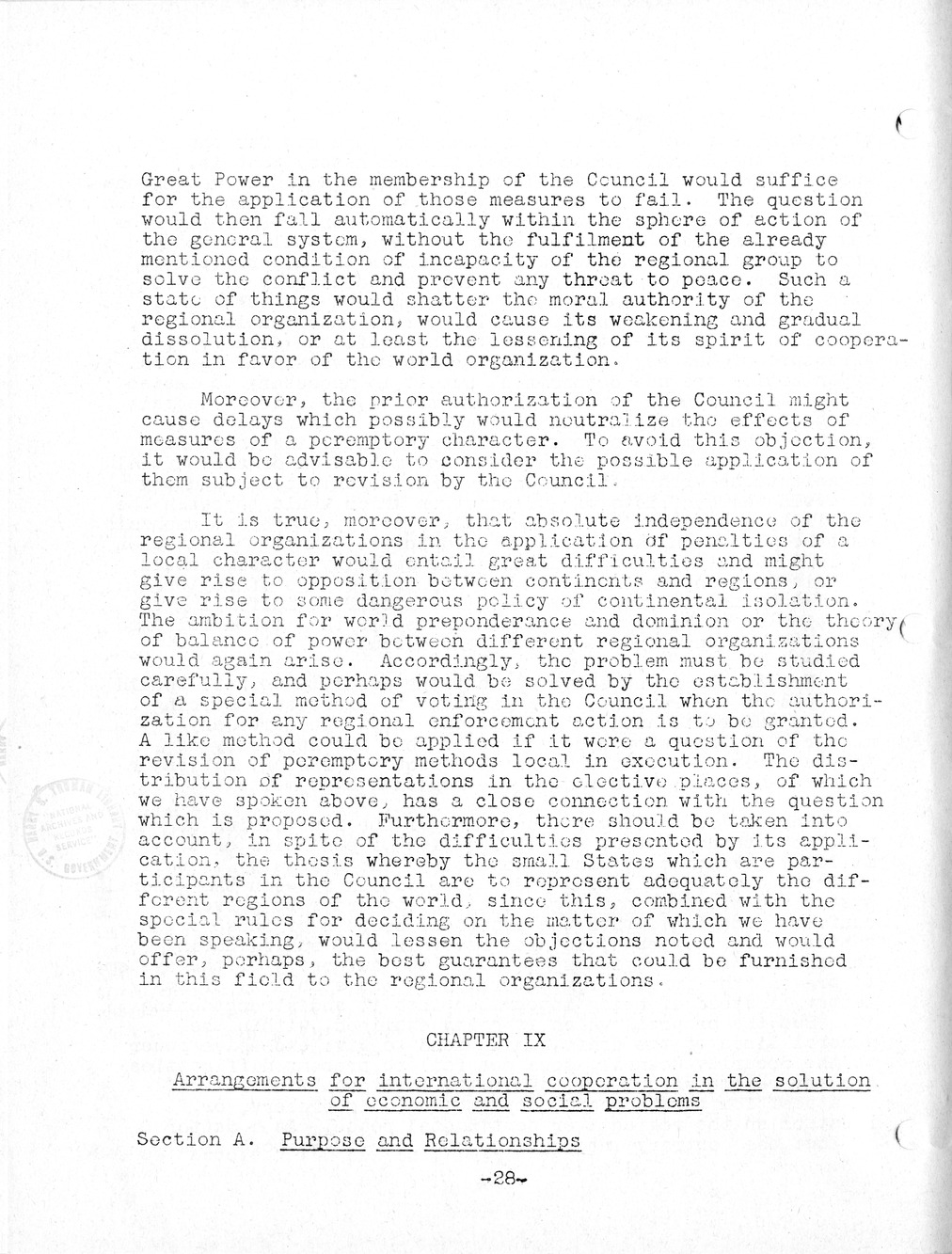 Report, Comments and Proposed Amendments Concerning the Dumbarton Oaks Proposals, Submitted by the Delegations to the United Nations Conference on International Organization