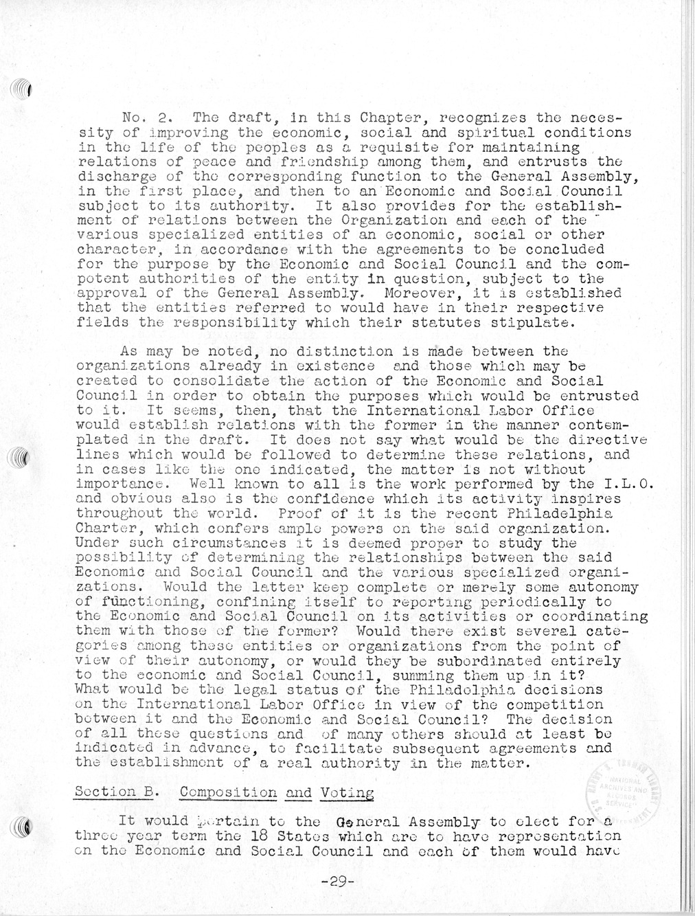 Report, Comments and Proposed Amendments Concerning the Dumbarton Oaks Proposals, Submitted by the Delegations to the United Nations Conference on International Organization